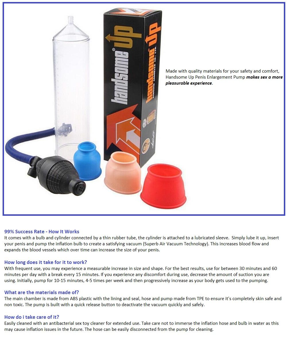 Handsome Up Men Enhancement Pump