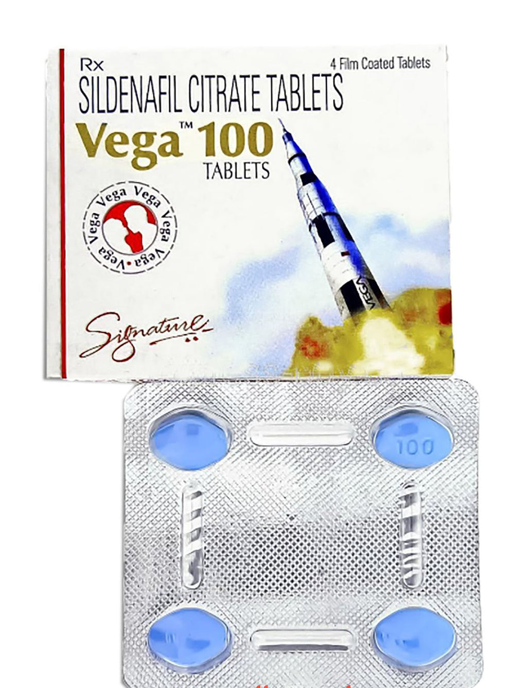 Vega sildenafil Citrate 4tablets